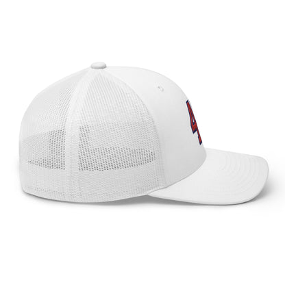 Donald Trump 47 Retro Trucker Hat White