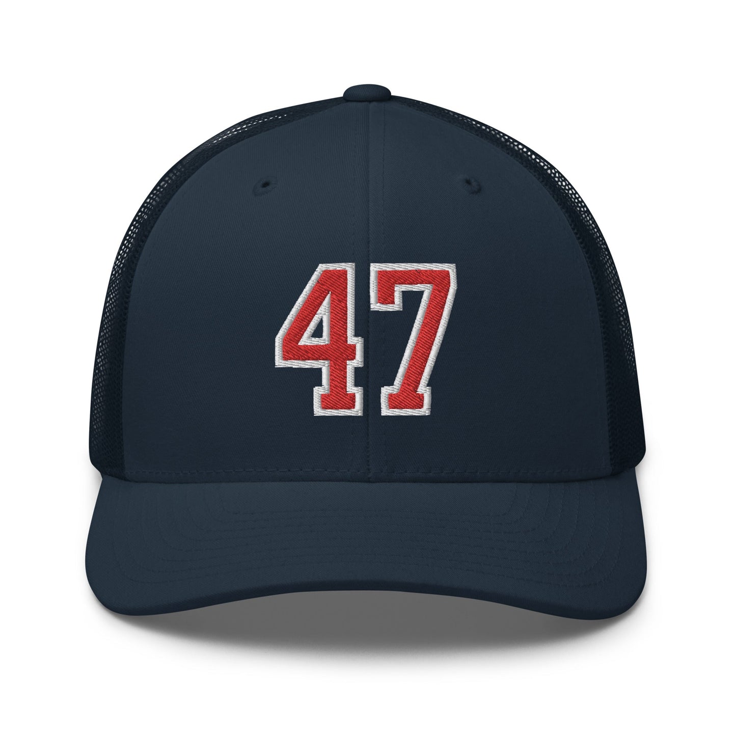 Donald Trump 47 Retro Trucker Hat Navy