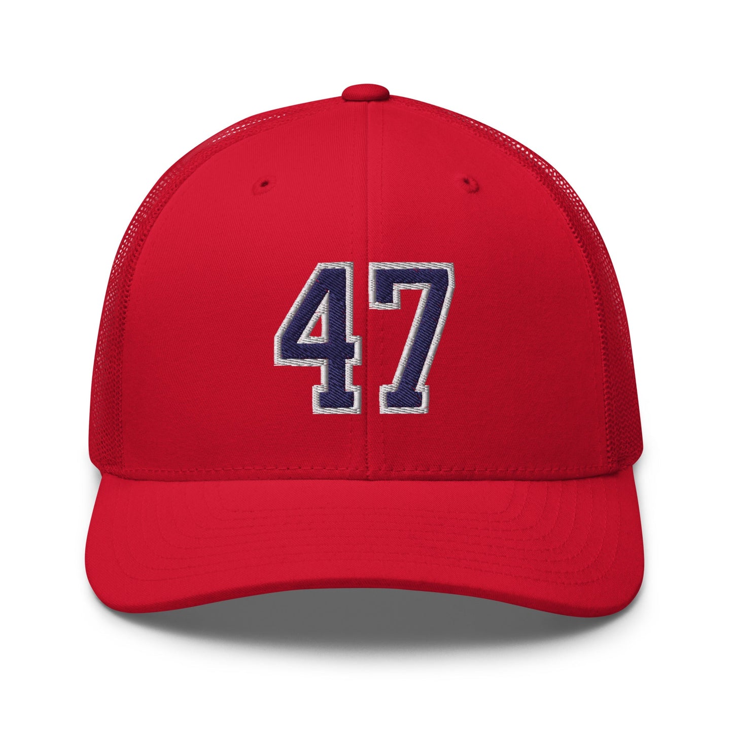 Donald Trump 47 Retro Trucker Hat Red