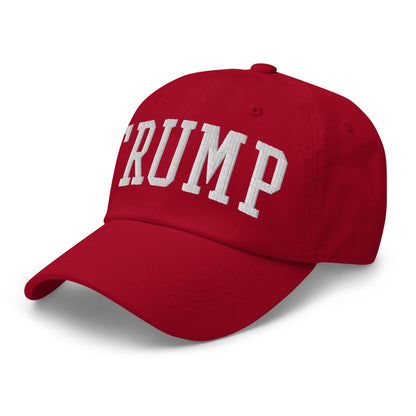 Donald Trump Block Golf Dad Hat Cranberry