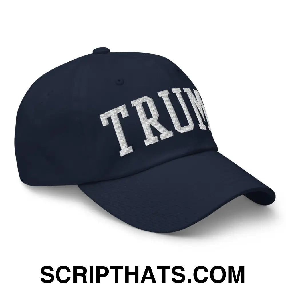 Donald Trump Block Golf Dad Hat Navy