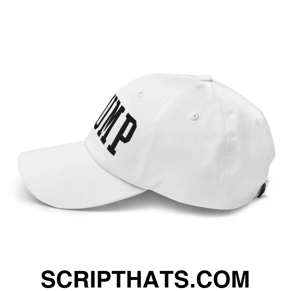 Donald Trump Block Golf Dad Hat White