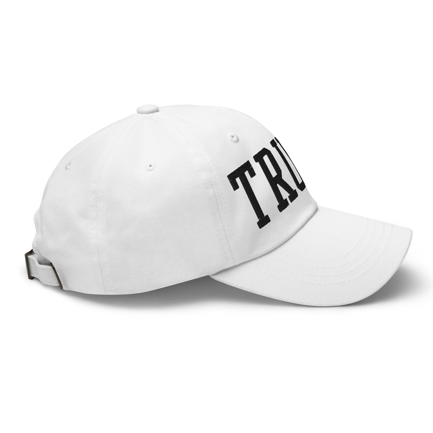 Donald Trump Block Golf Dad Hat White