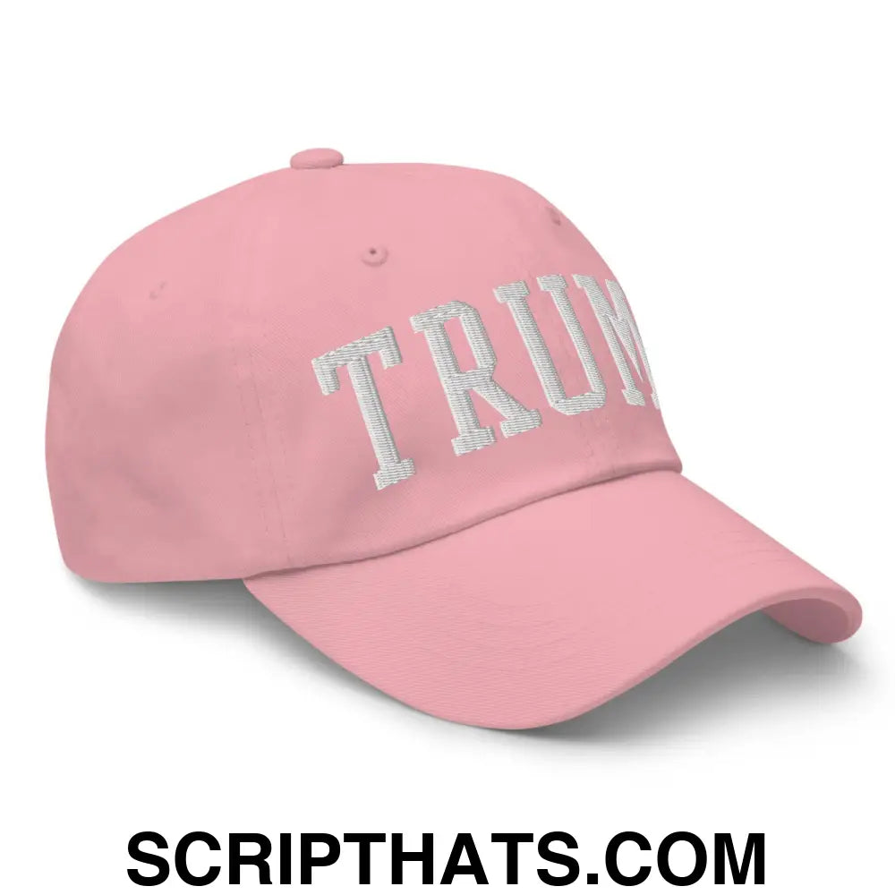 Donald Trump Block Golf Dad Hat Pink