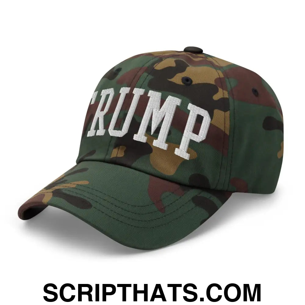 Donald Trump Block Golf Dad Hat Green Camo