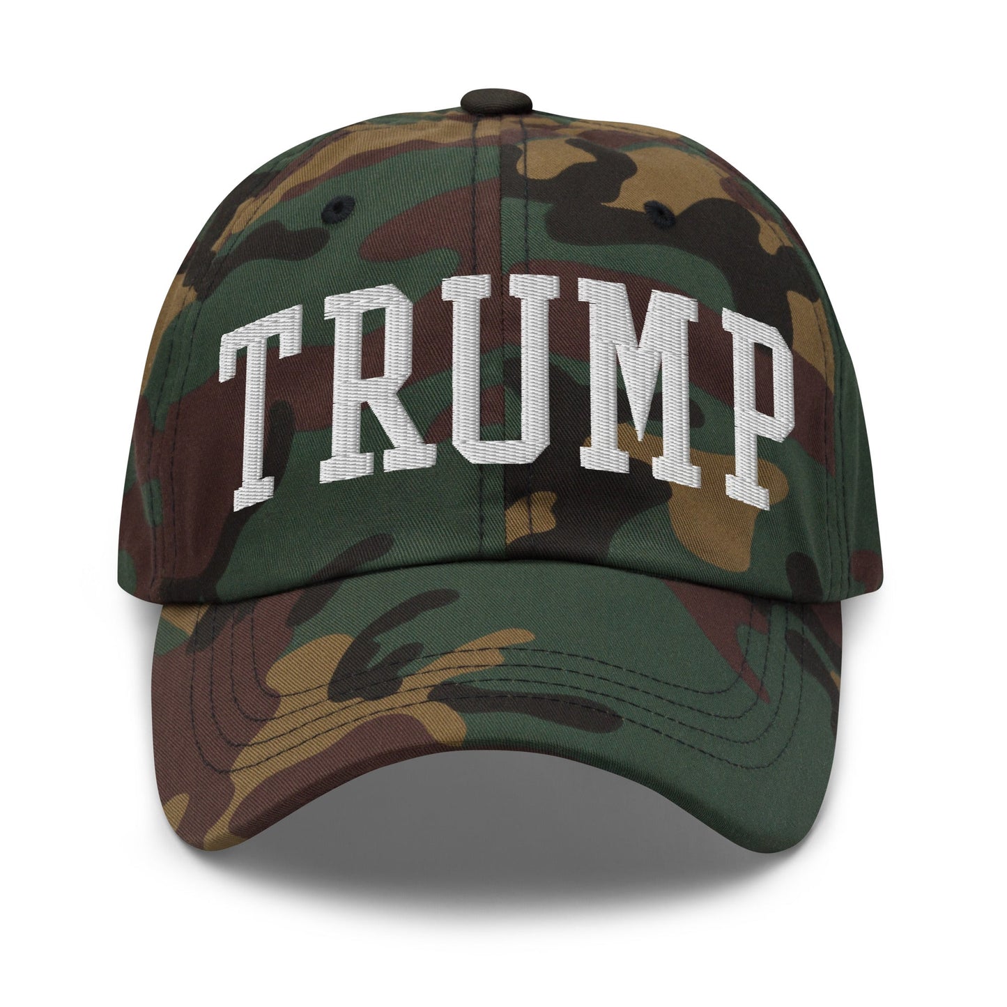 Donald Trump Block Golf Dad Hat Green Camo