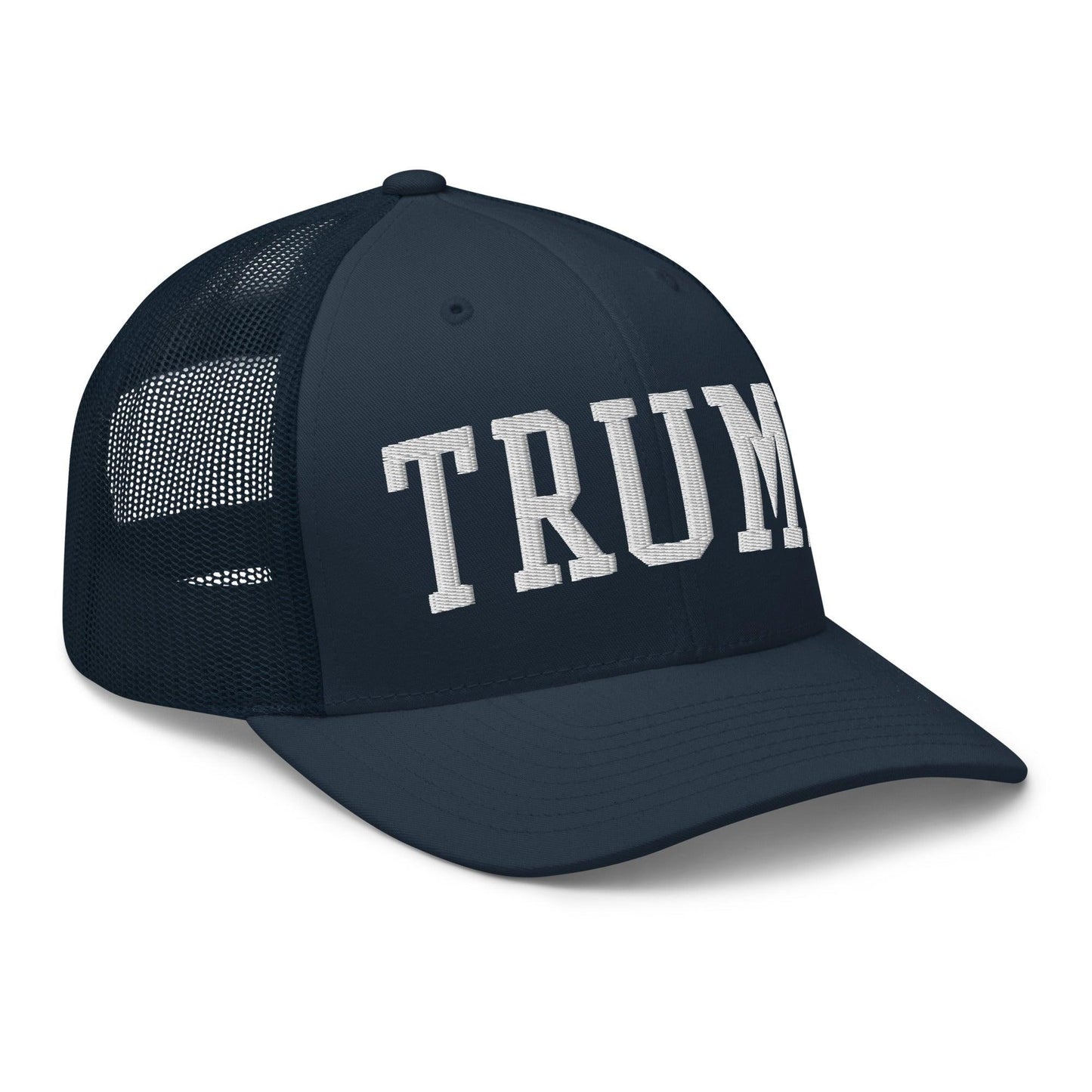 Donald Trump Block Retro Trucker Hat Navy