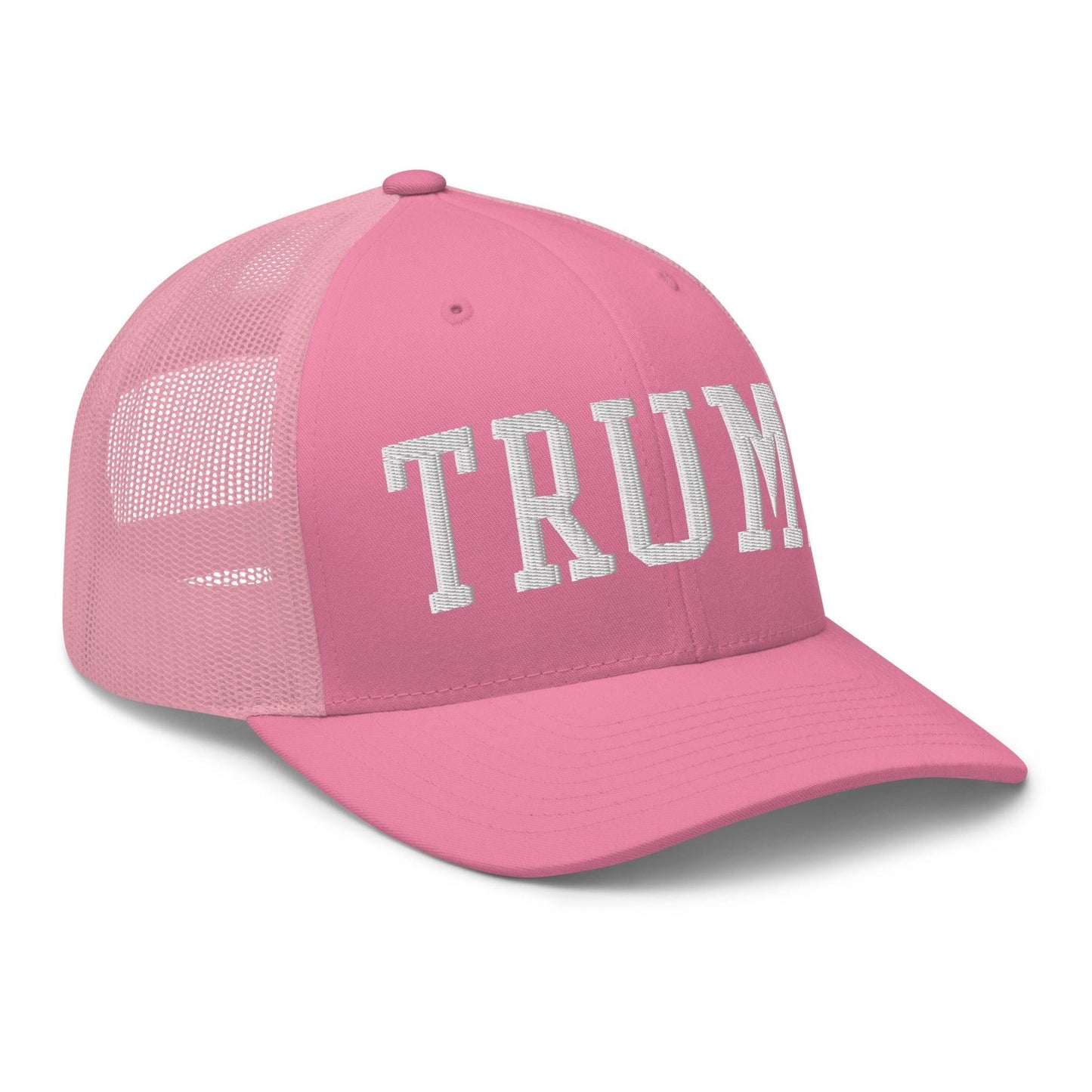 Donald Trump Block Retro Trucker Hat Pink