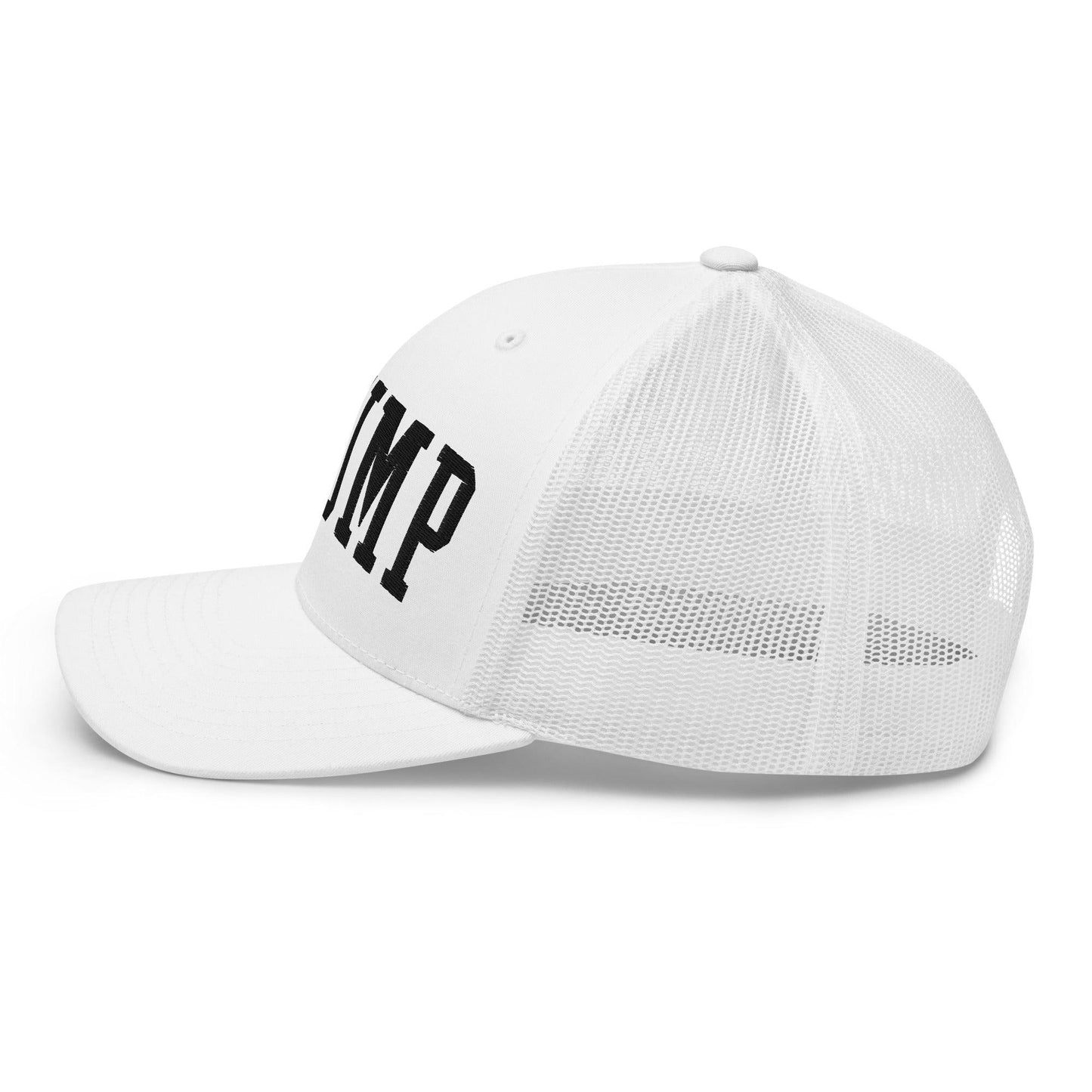 Donald Trump Block Retro Trucker Hat White