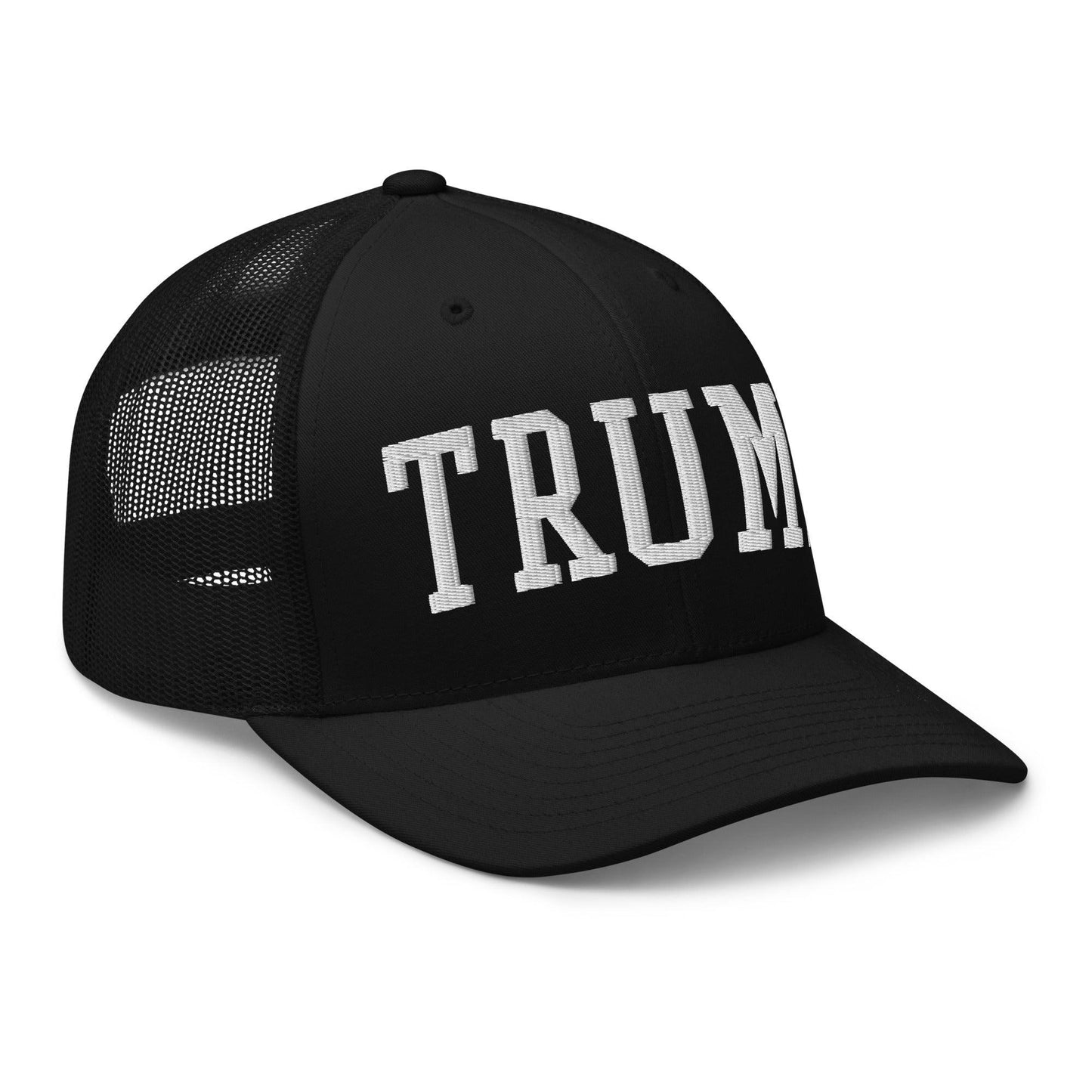 Donald Trump Block Retro Trucker Hat Navy White