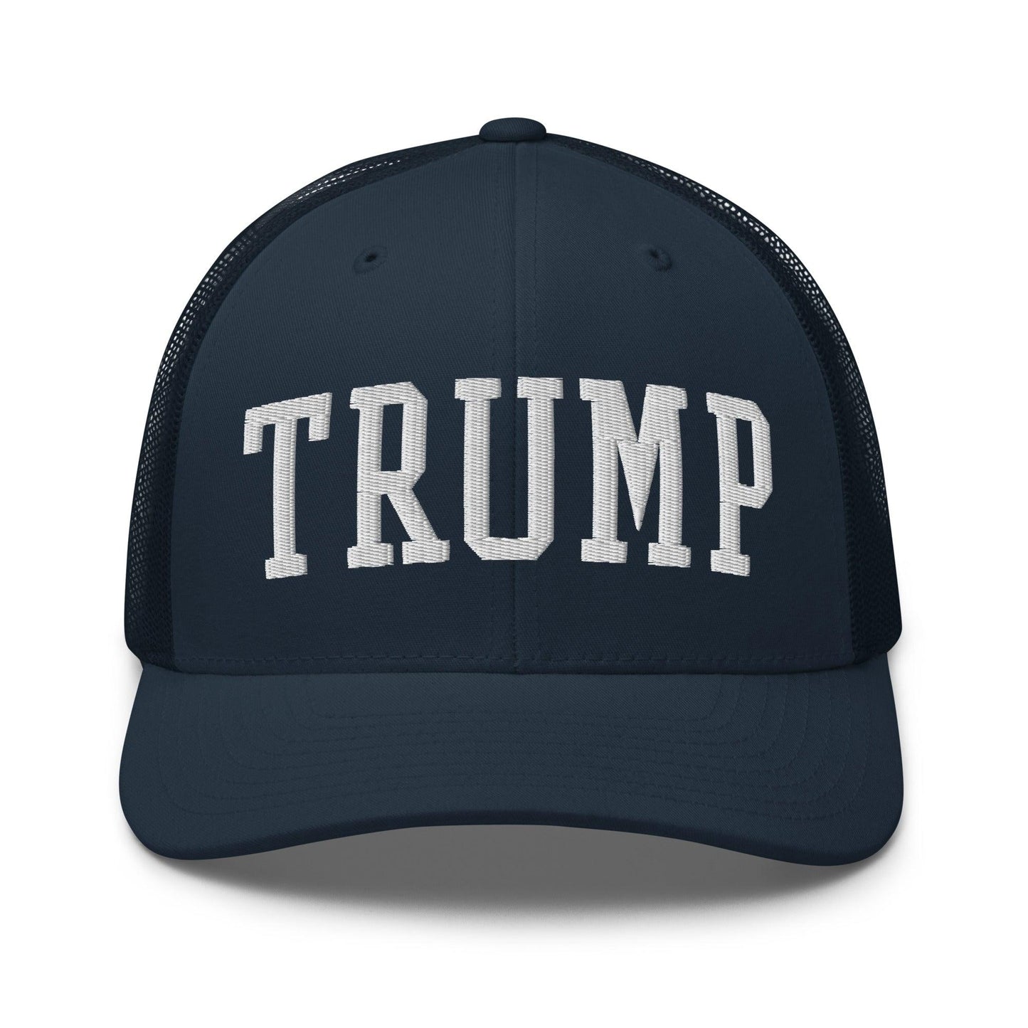 Donald Trump Block Retro Trucker Hat Navy