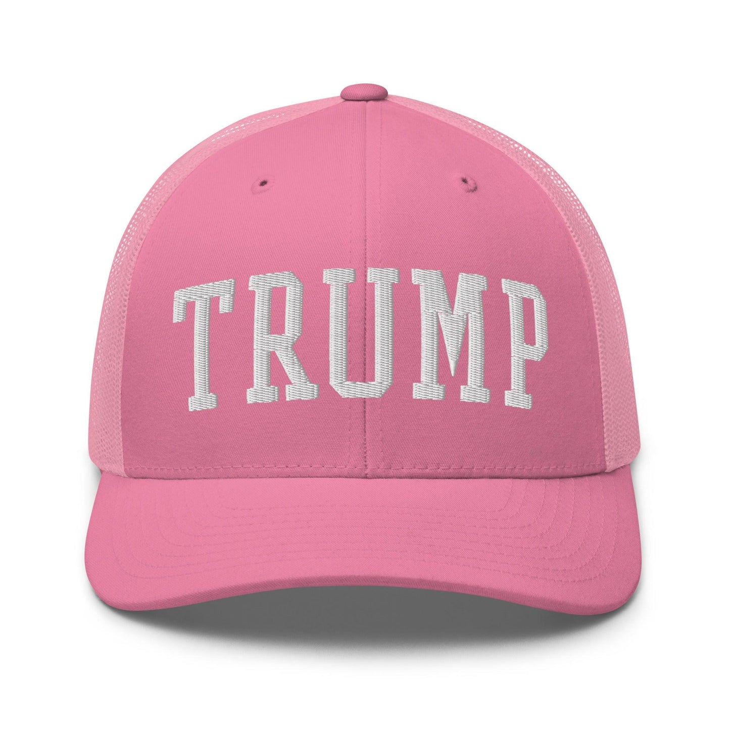 Donald Trump Block Retro Trucker Hat Pink