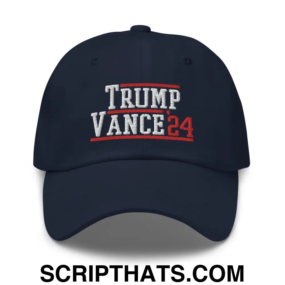 Donald Trump JD Vance 2024 Dad Hat Navy