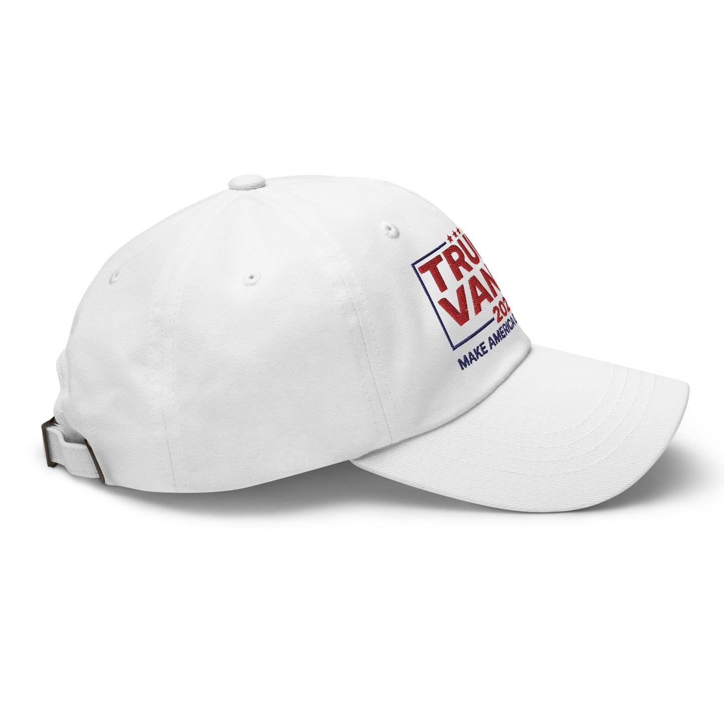 Donald Trump JD Vance 2024 MAGA Dad Hat White