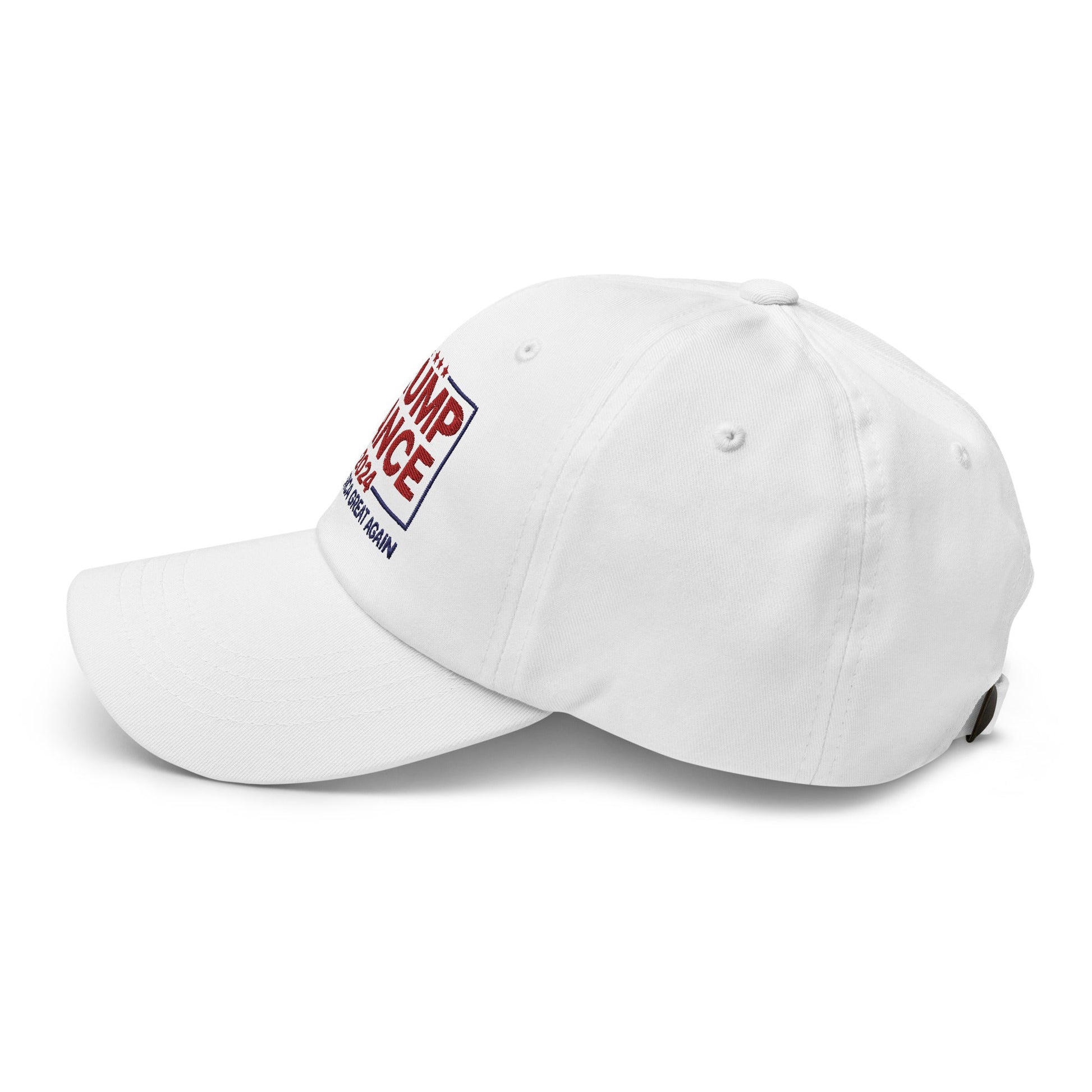 Donald Trump JD Vance 2024 MAGA Dad Hat White