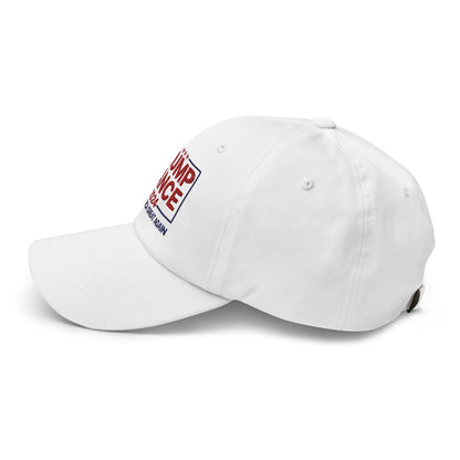 Donald Trump JD Vance 2024 MAGA Dad Hat White