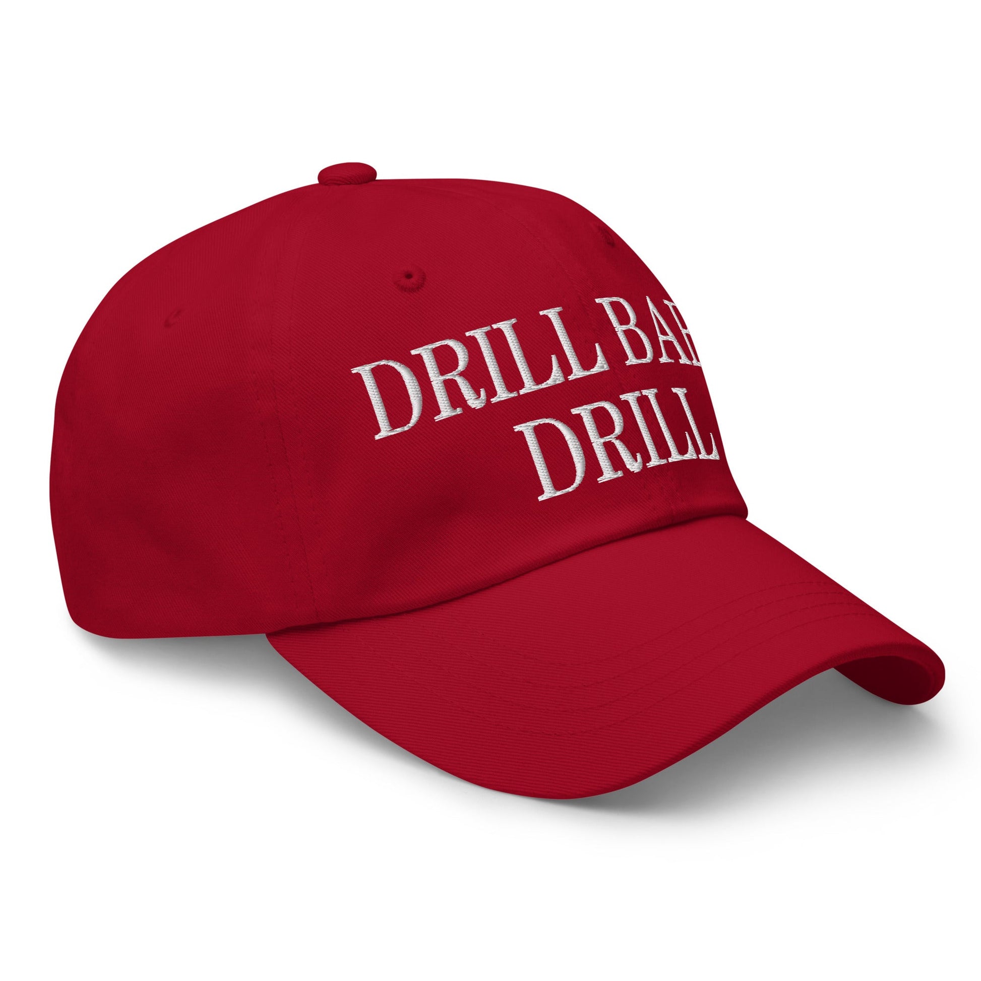 Drill Baby Drill Golf Dad Hat Cranberry