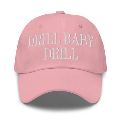 Drill Baby Drill Golf Dad Hat Pink