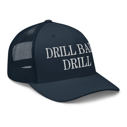 Drill Baby Drill Retro Trucker Hat Red