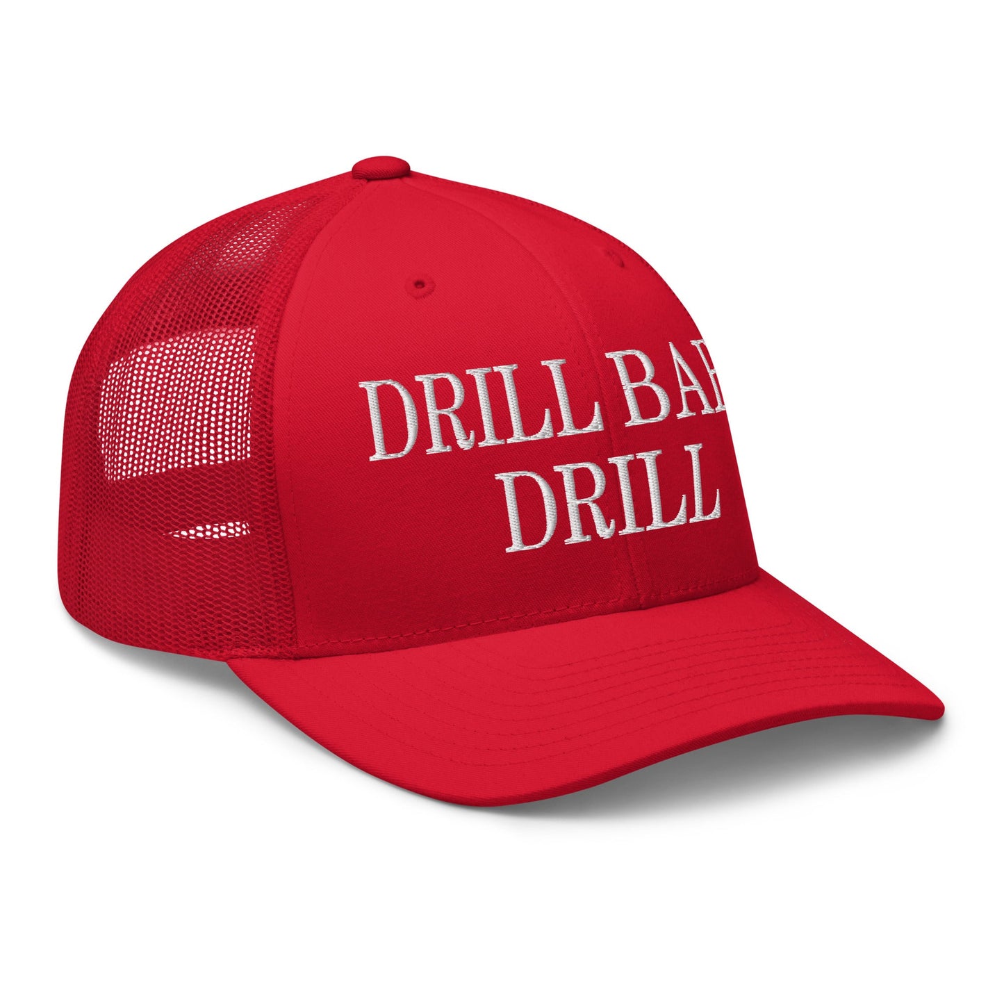 Drill Baby Drill Retro Trucker Hat Red