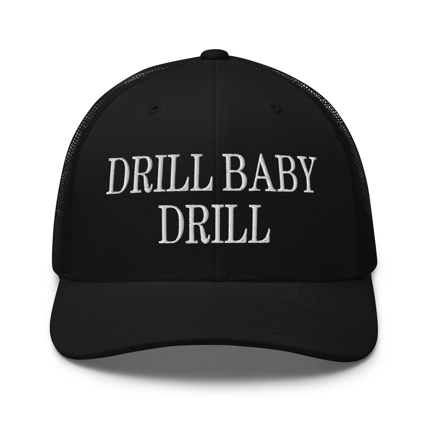 Drill Baby Drill Retro Trucker Hat Black