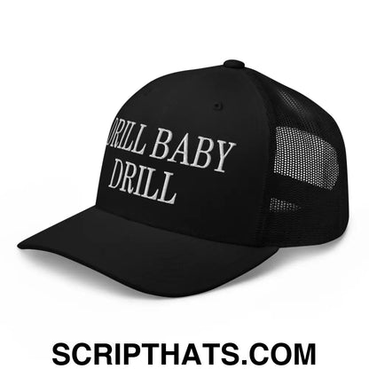 Drill Baby Drill Retro Trucker Hat Red