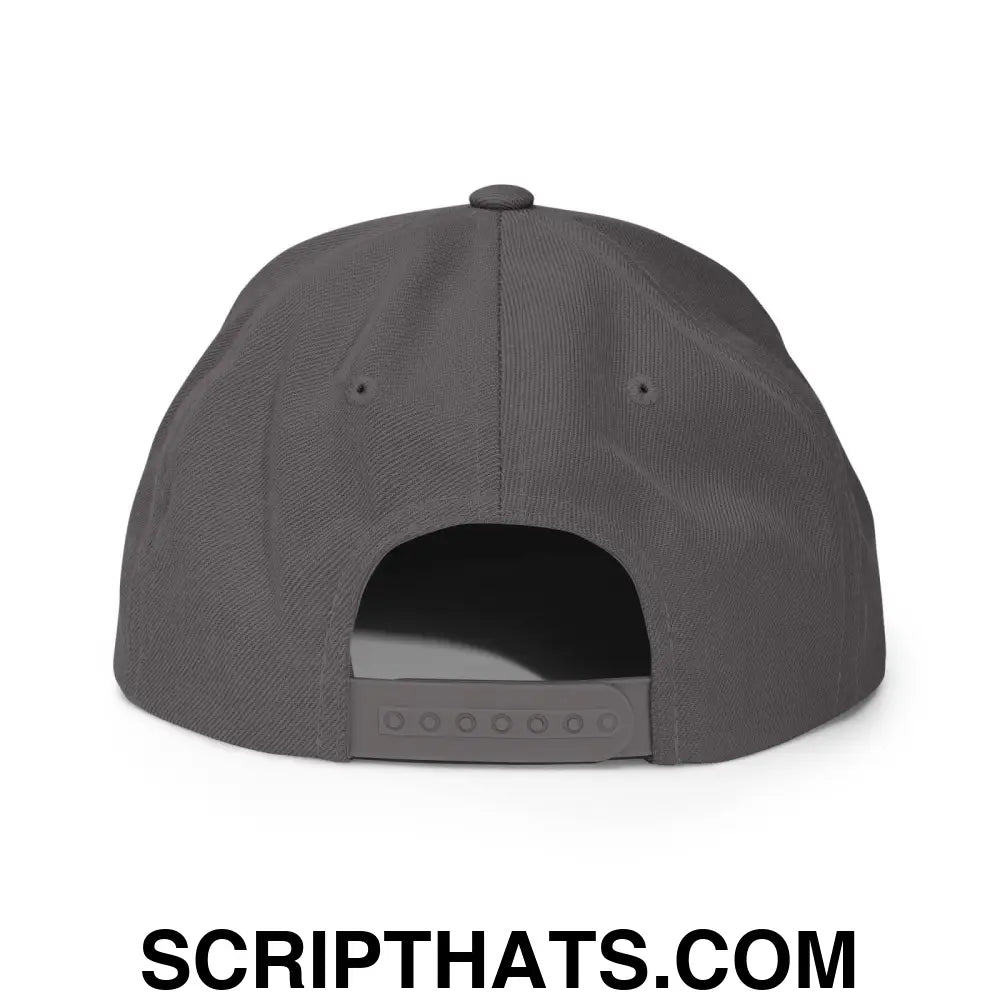 Drink Your Milk Snapback Hat Dark Grey