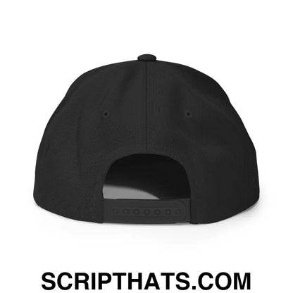 Drink Your Milk Snapback Hat Black