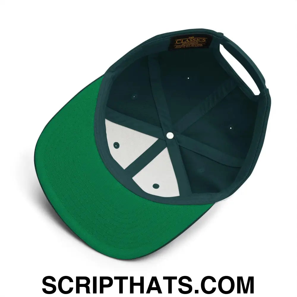 Edgar OG Old English Snapback Hat Spruce