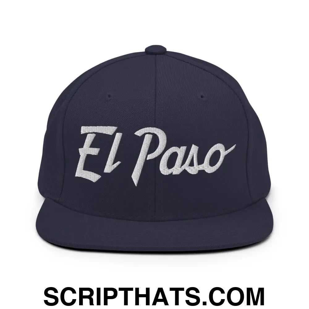 El Paso Script Snapback Hat Navy