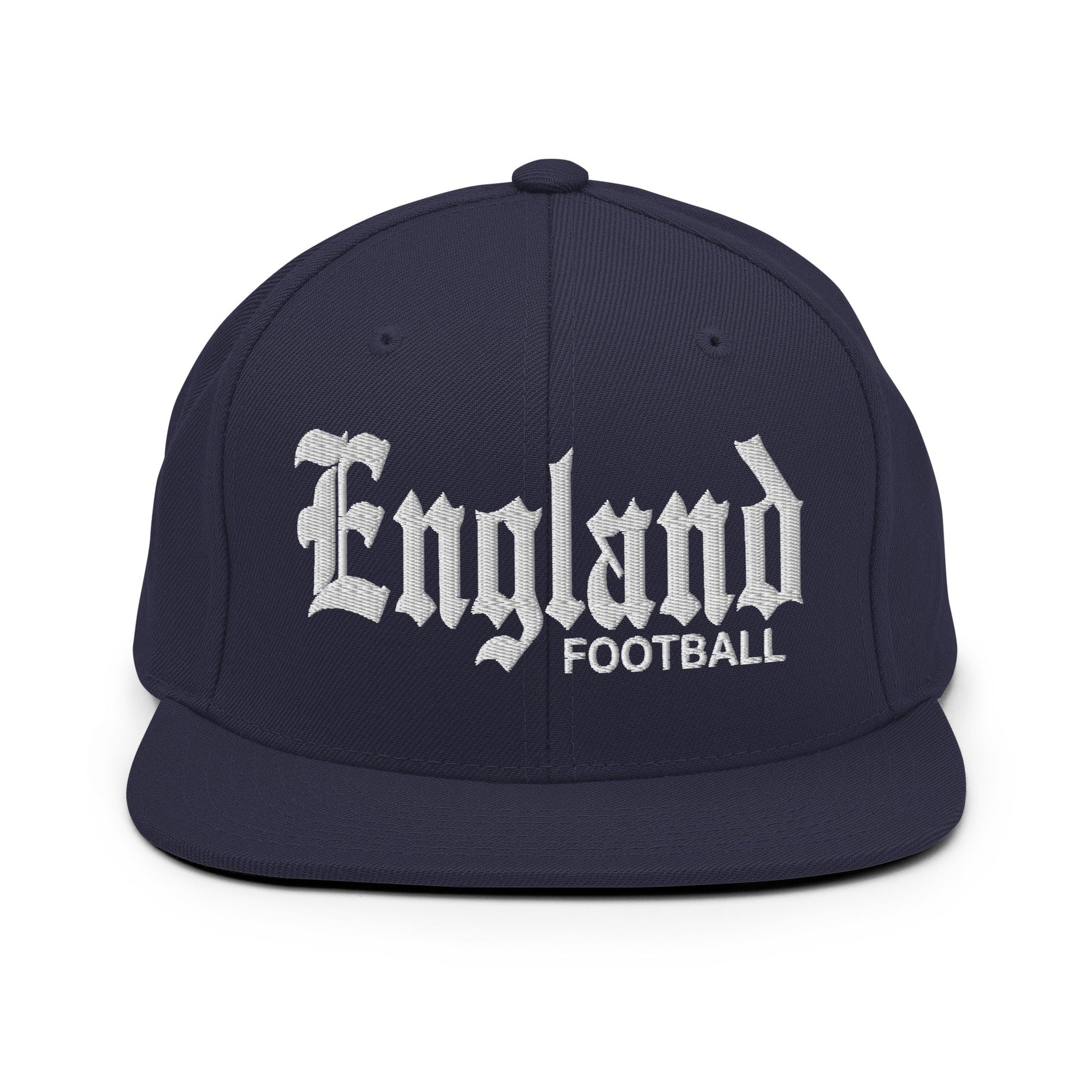 England Football Soccer OG Old English Snapback Hat Navy