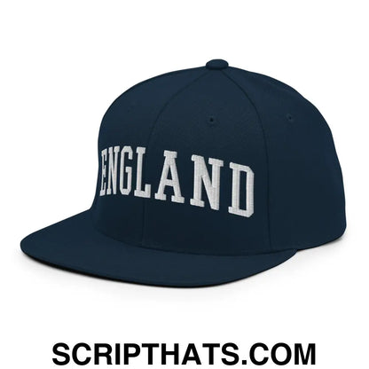 England Letterman Varsity Block Snapback Hat Dark Navy