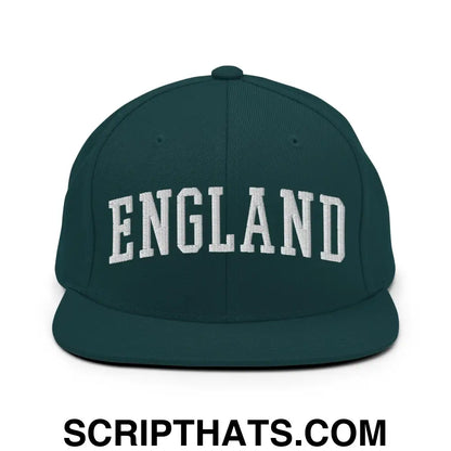 England Letterman Varsity Block Snapback Hat Spruce