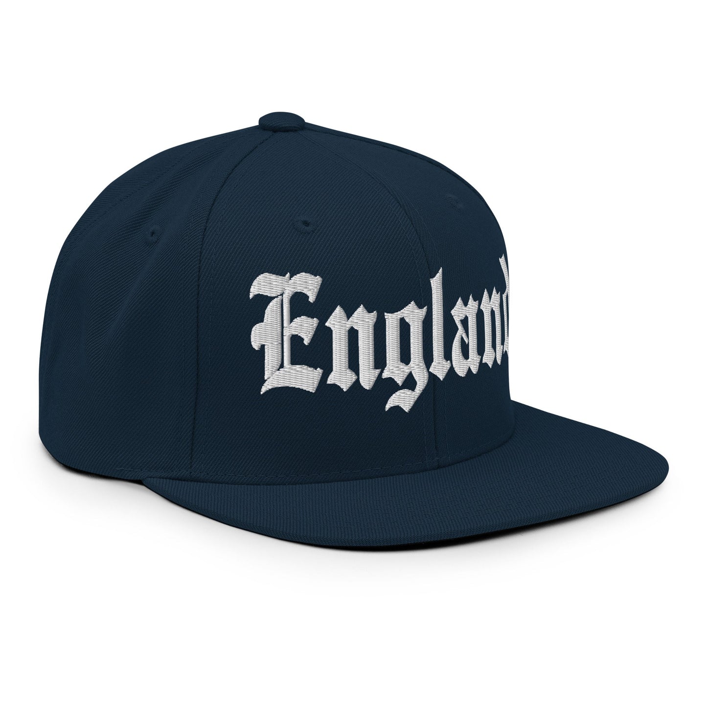 England OG Old English Snapback Hat Dark Navy