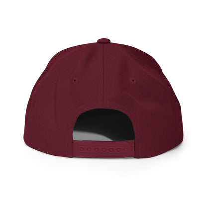 England OG Old English Snapback Hat Maroon