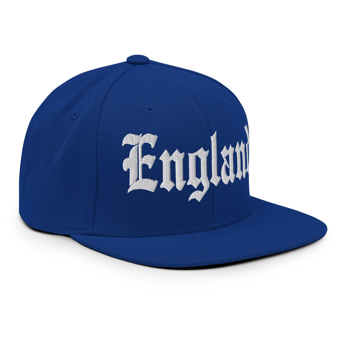 England OG Old English Snapback Hat Royal Blue