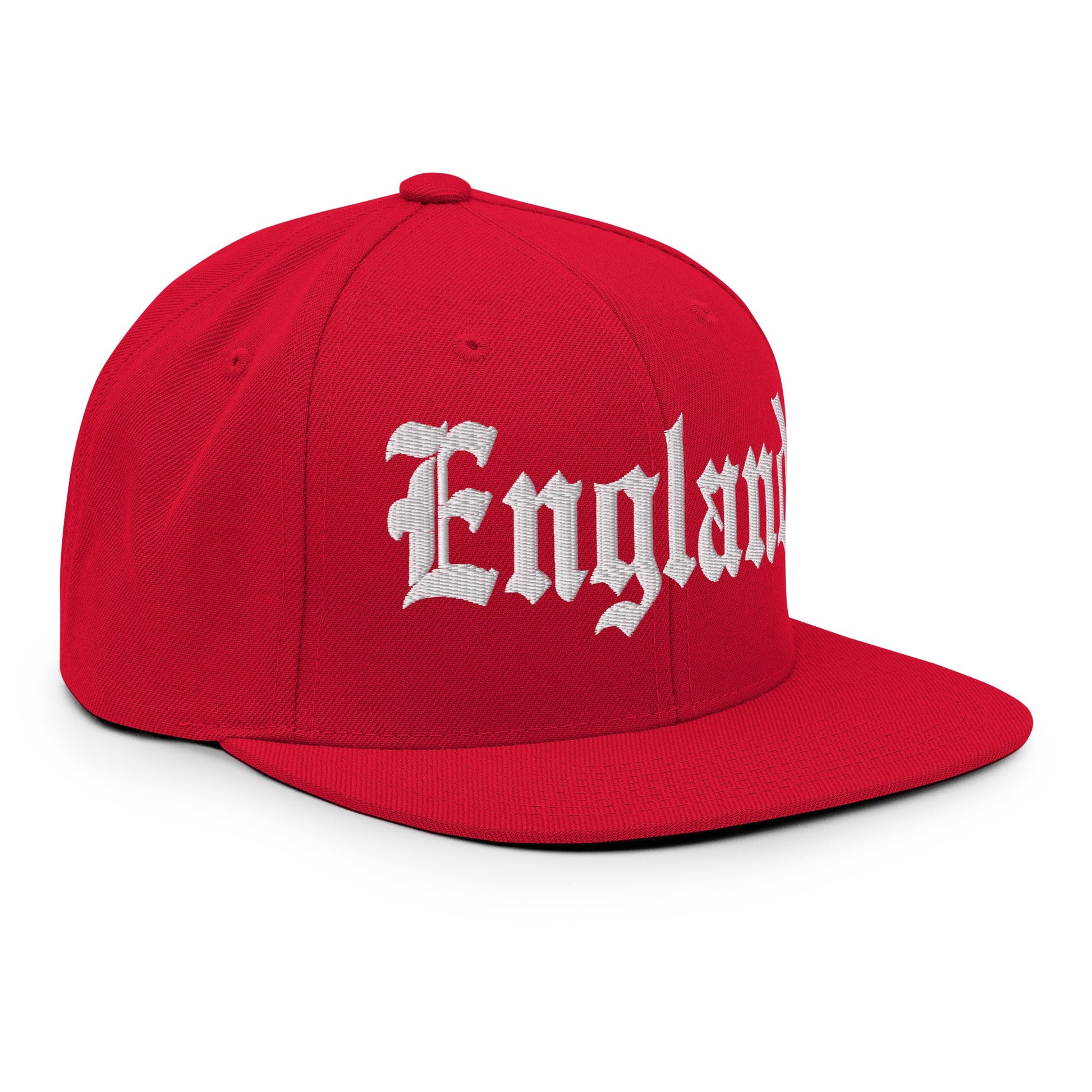 England OG Old English Snapback Hat Red