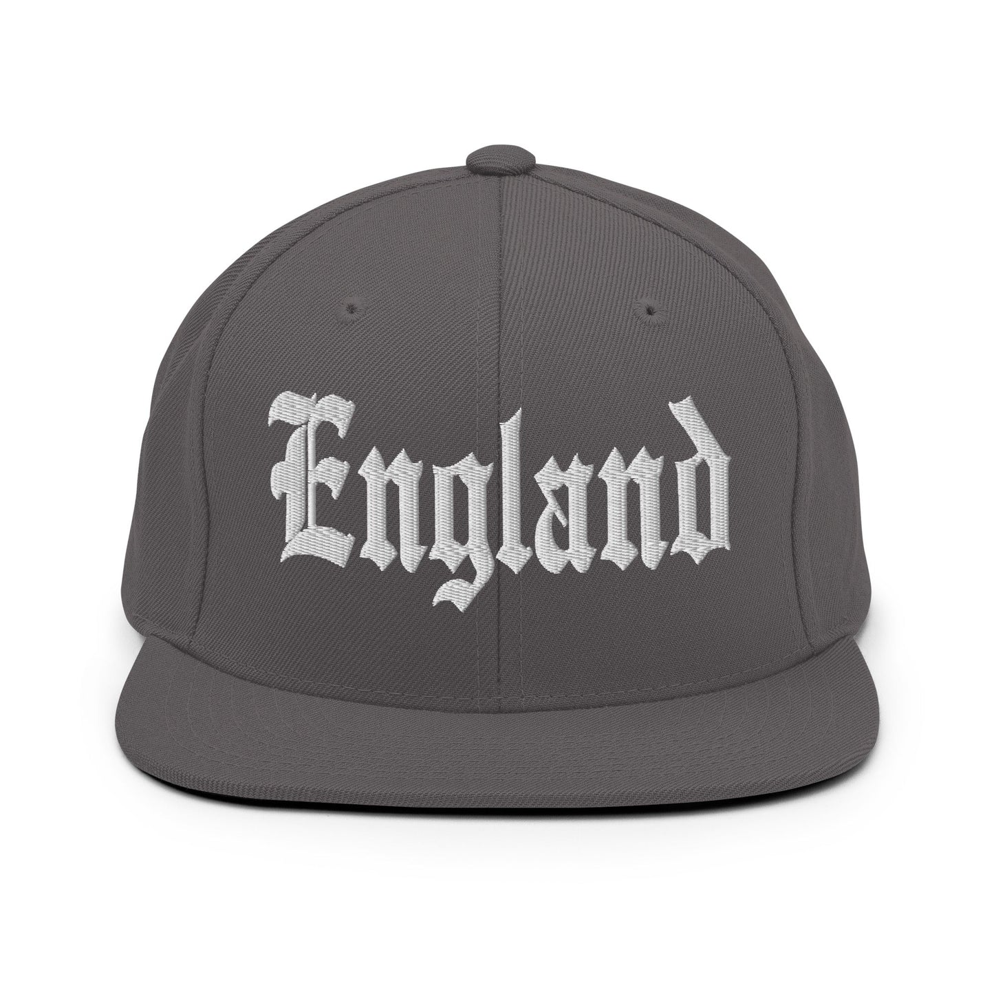 England OG Old English Snapback Hat Dark Grey