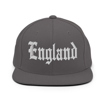 England OG Old English Snapback Hat Dark Grey