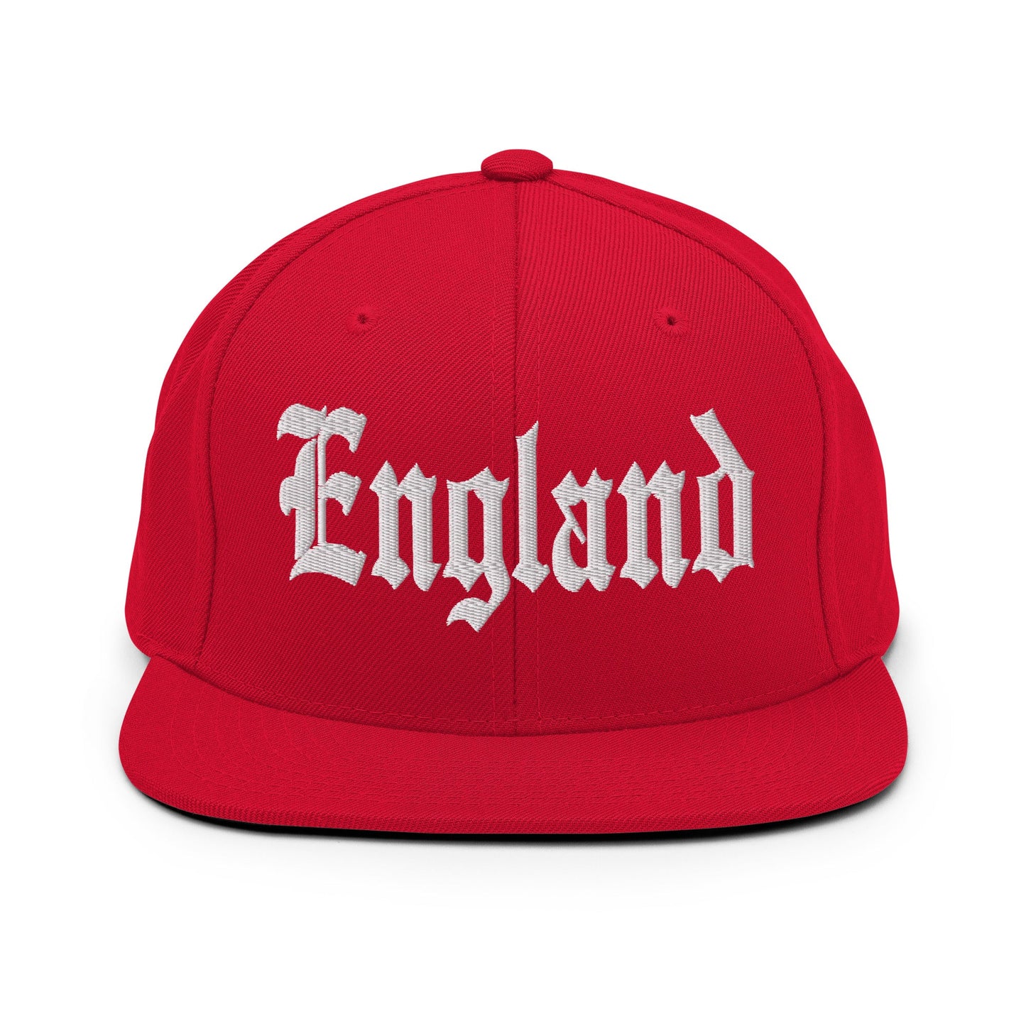 England OG Old English Snapback Hat Red