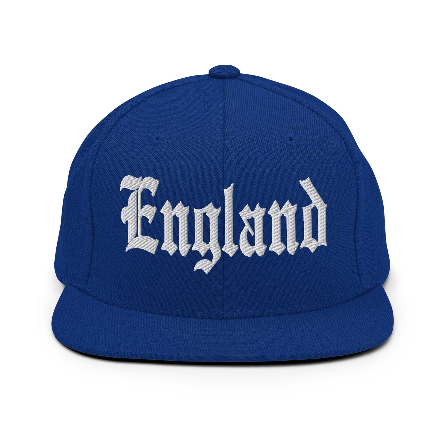 England OG Old English Snapback Hat Royal Blue