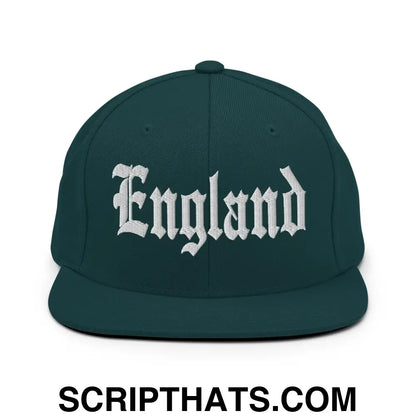 England OG Old English Snapback Hat Spruce