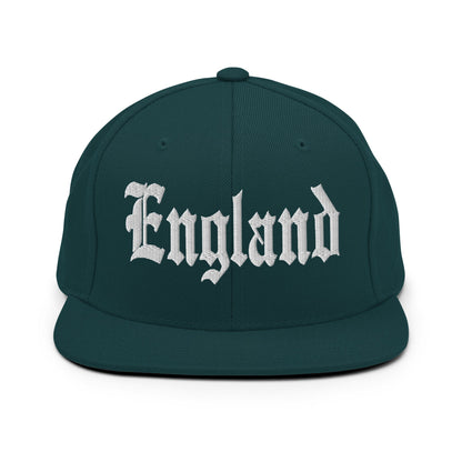 England OG Old English Snapback Hat Spruce