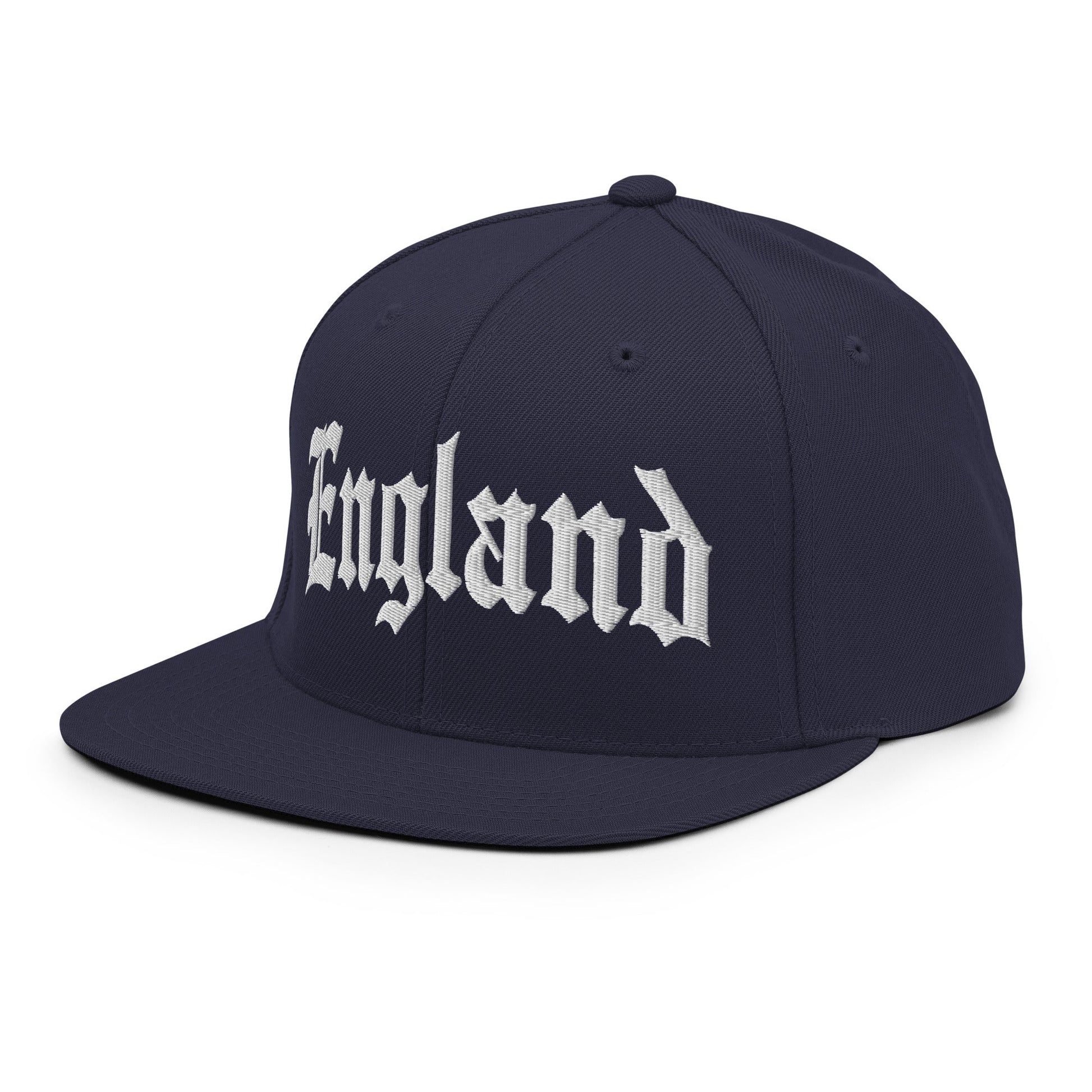 England Old English OG Snapback Hat Navy