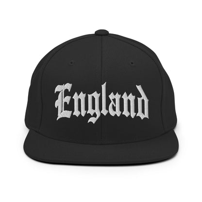 England Old English OG Snapback Hat Black