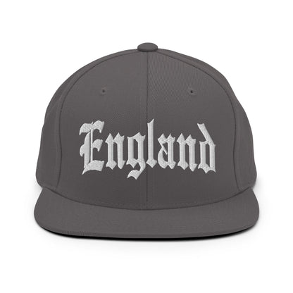 England Old English OG Snapback Hat Dark Grey