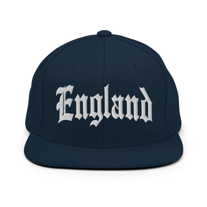 England Old English OG Snapback Hat Dark Navy