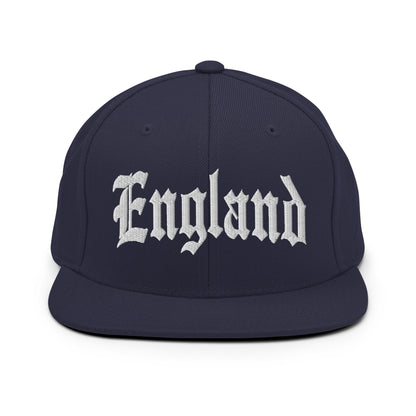 England Old English OG Snapback Hat Navy