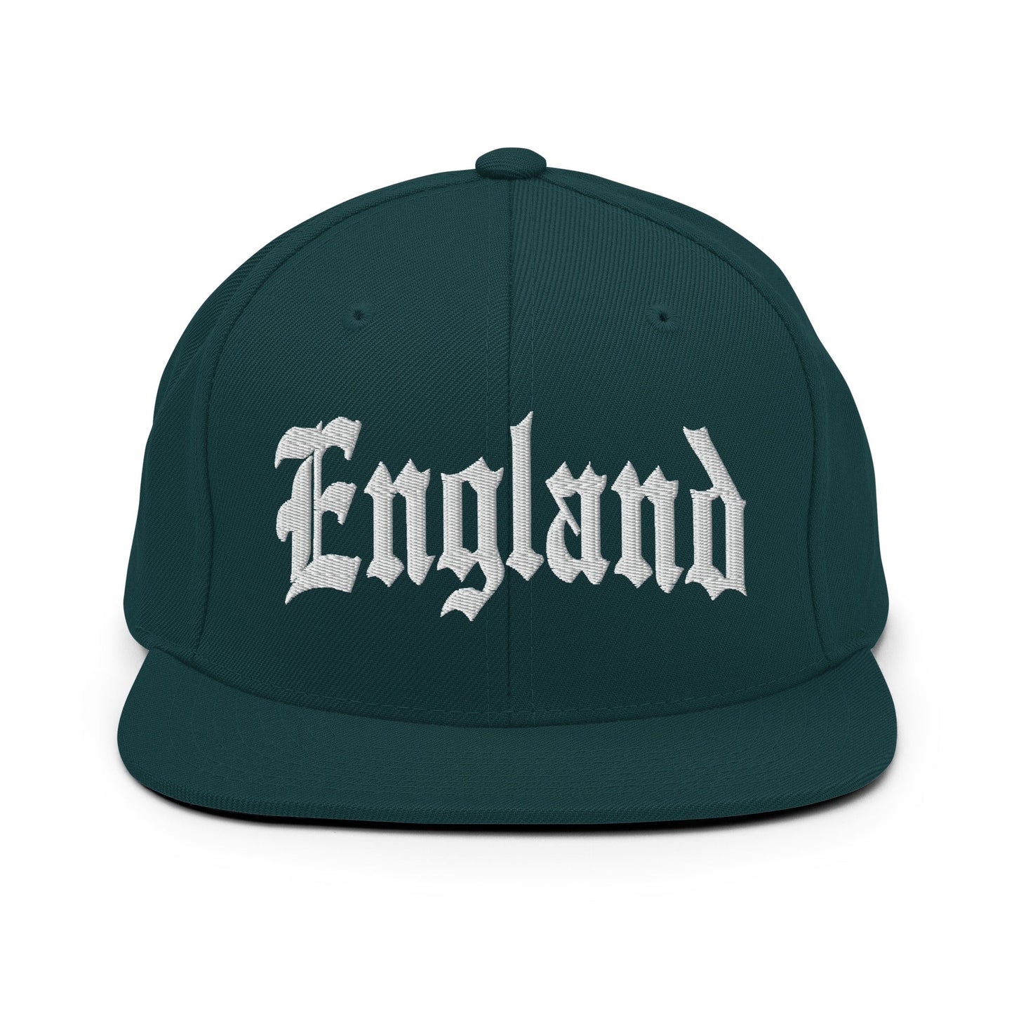 England Old English OG Snapback Hat Spruce