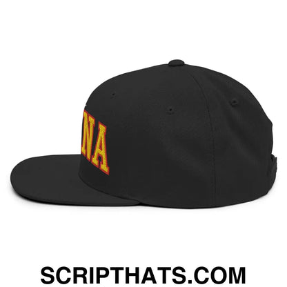 Espana Futbol Soccer Letterman Varsity Block Snapback Hat Black